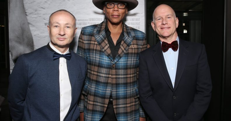 RuPaul with Drag Race exec producers Fenton Bailey and Randy Barbato