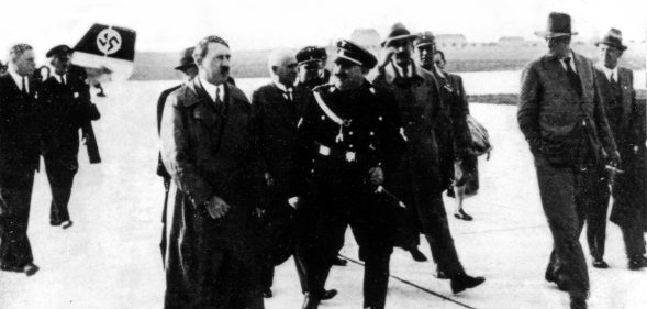 Night of the Long Knives. Hitler's arrival in Munich, June 30, 1934, Germany. (Photo by: Photo12/Universal Images Group via Getty Images)