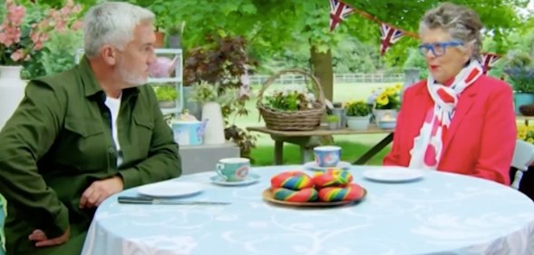 Paul Hollywood rainbow bagels The Great British Bake Off