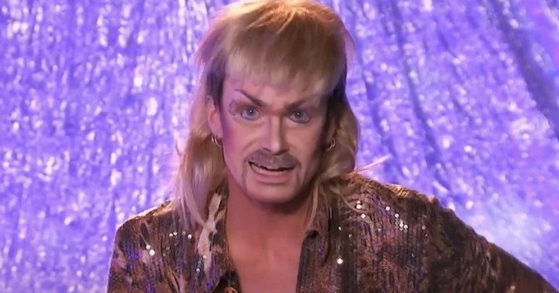 ChelseaBoy as Joe Exotic on Drag Race Holland Snatch Game