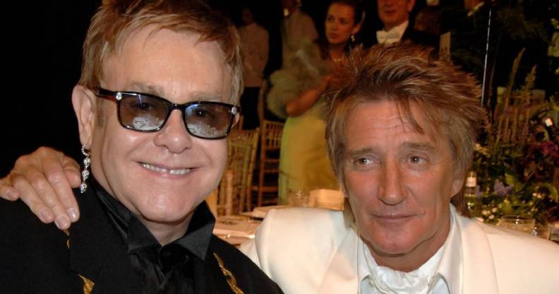 Elton John and Rod Stewart in 2007.