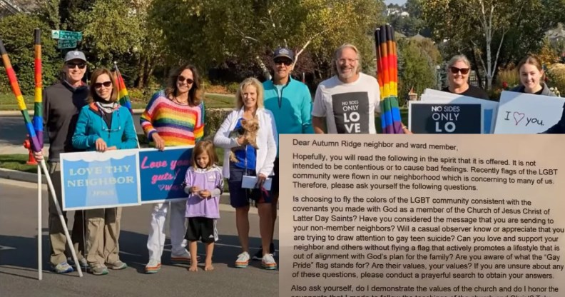 Anonymous letters were sent to residents in the Autumn Drive neighbourhood in Sandy, Utah