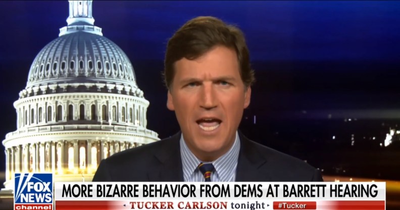 Fox News host Tucker Carlson is seething