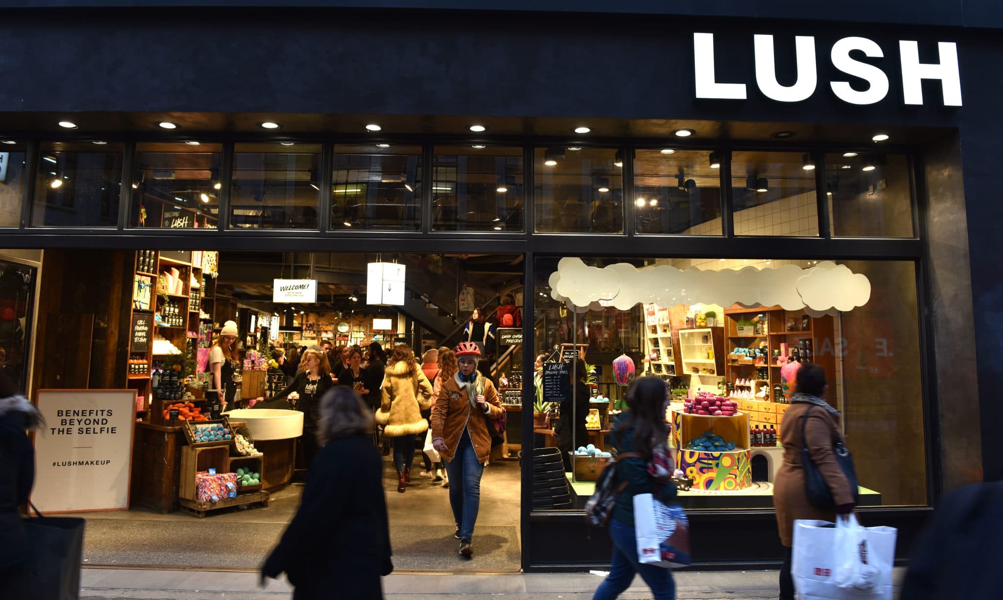 Cosmetics brand Lush admitted giving money to the group