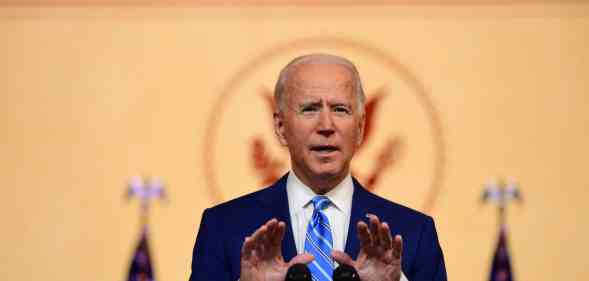 President-elect Joe Biden delivers a Thanksgiving address