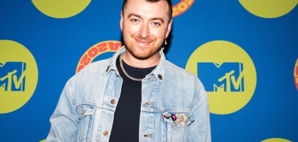 Sam Smith poses at the MTV EMA's 2020