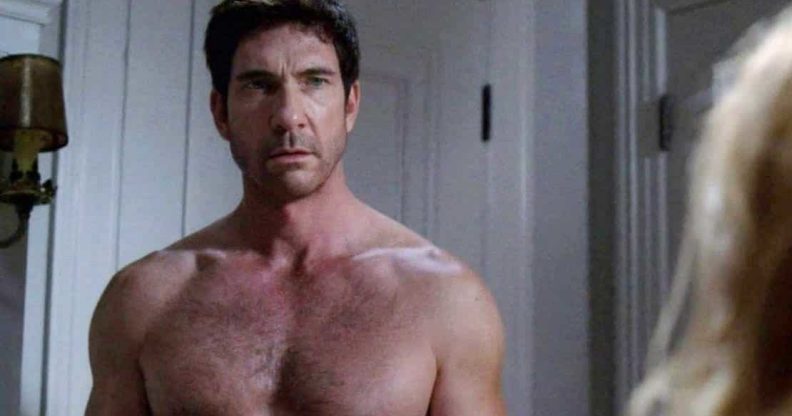 Dylan McDermott as Ben Harmon in American Horror Stoys, standing topless