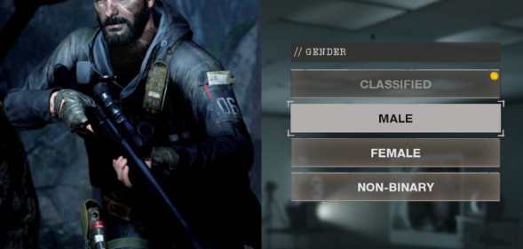 Call of Duty: Black Ops Cold War will let players choose from four gender options: 'Classified', 'male', 'female' and 'non-binary'. (Activision)