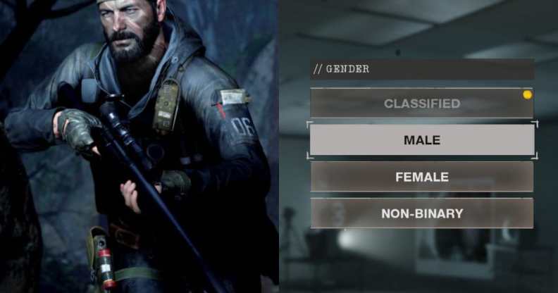 Call of Duty: Black Ops Cold War will let players choose from four gender options: 'Classified', 'male', 'female' and 'non-binary'. (Activision)