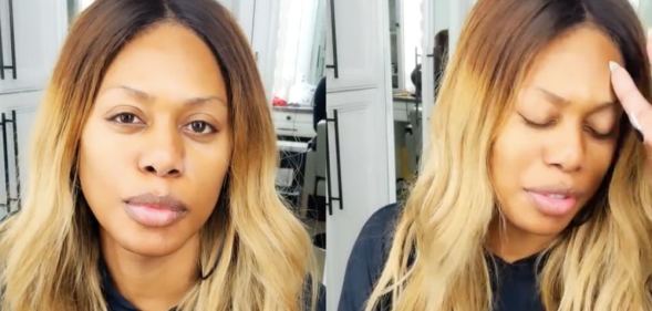 Laverne Cox addresses the camera