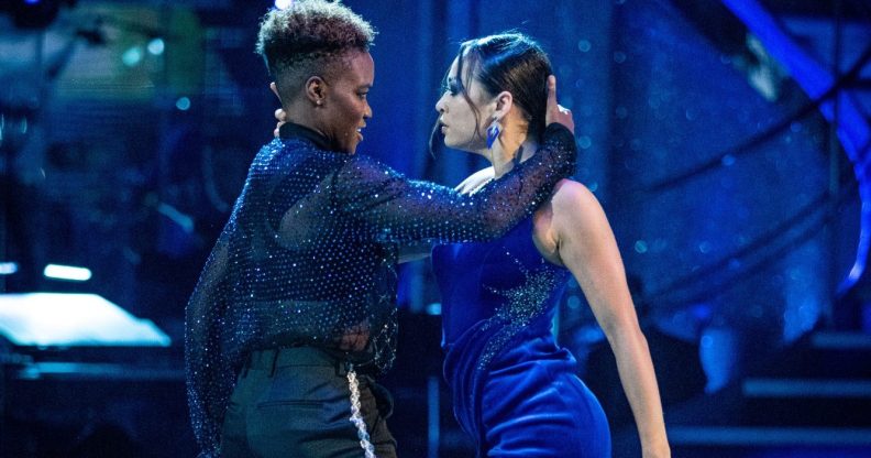 Nicola Adams dancing with Katya Jones