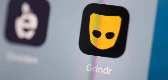 Grindr on an Apple iPhone