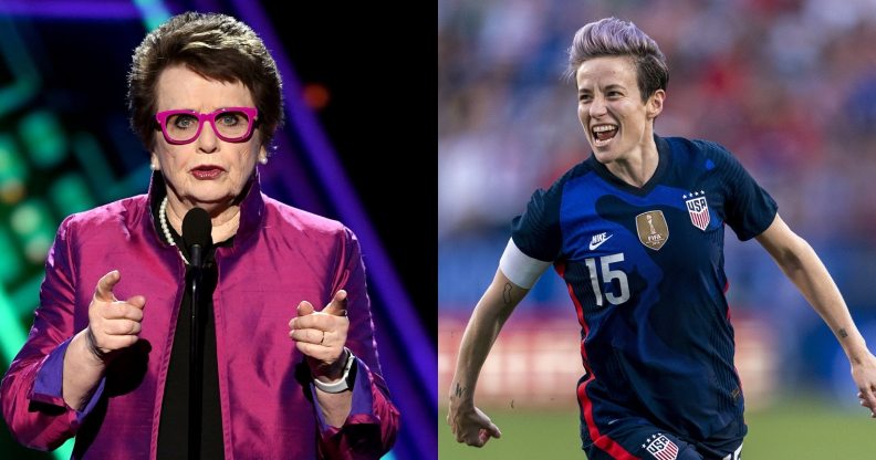 Billie Jean King and Megan Rapinoe