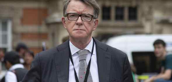 The influential Labour Party figure, Lord Peter Mandelson