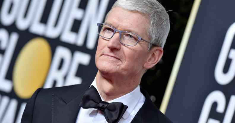 Apple CEO Tim Cook attends the 77th Annual Golden Globe Awards