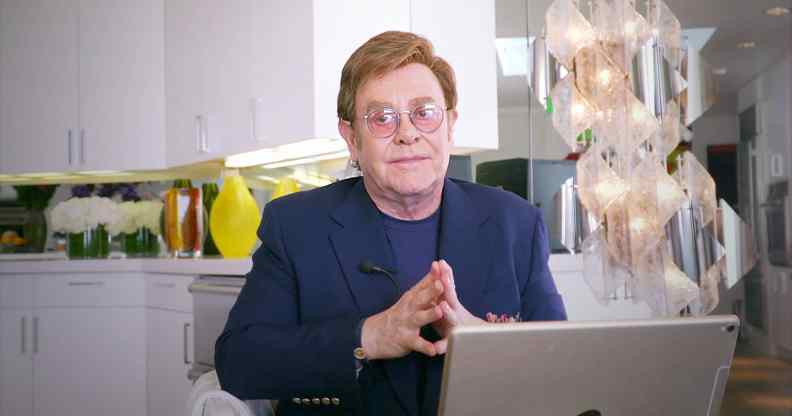 Elton John spoke about attending AA meetings via Zoom