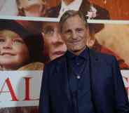 Danish-US actor Viggo Mortensen poses as he arrives the premiere of his new movie Falling in Copenhagen on October 26