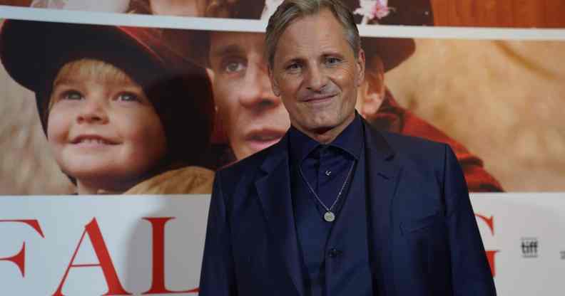 Danish-US actor Viggo Mortensen poses as he arrives the premiere of his new movie Falling in Copenhagen on October 26