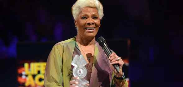 Dionne Warwick accepts a MOBO award