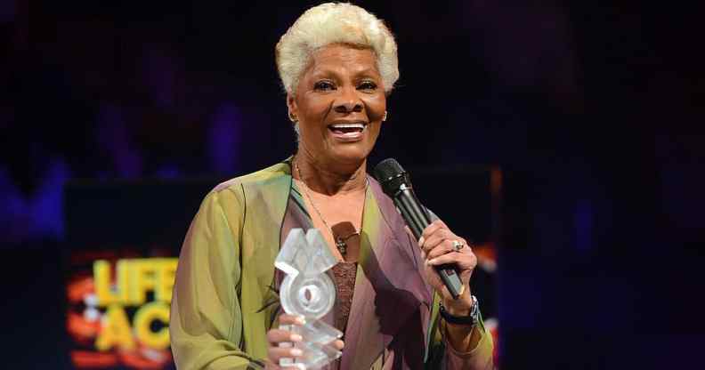 Dionne Warwick accepts a MOBO award