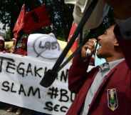 Indonesia LGBT protest