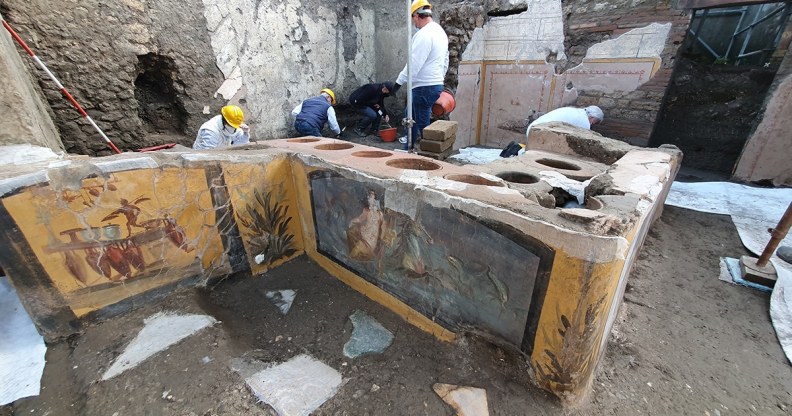 Ancient Roman snack bar in Pompeii