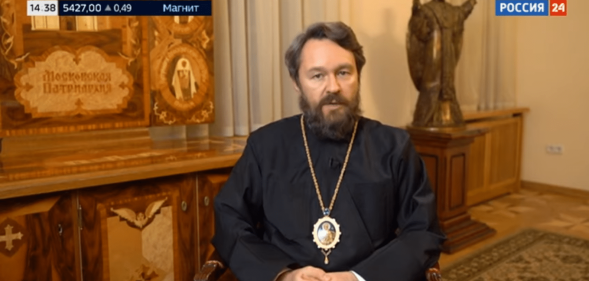 Bishop Hilarion Alfeyev, head of the Department of External Church Relations, took to Russian state TV earlier this month to attack the US president-elect