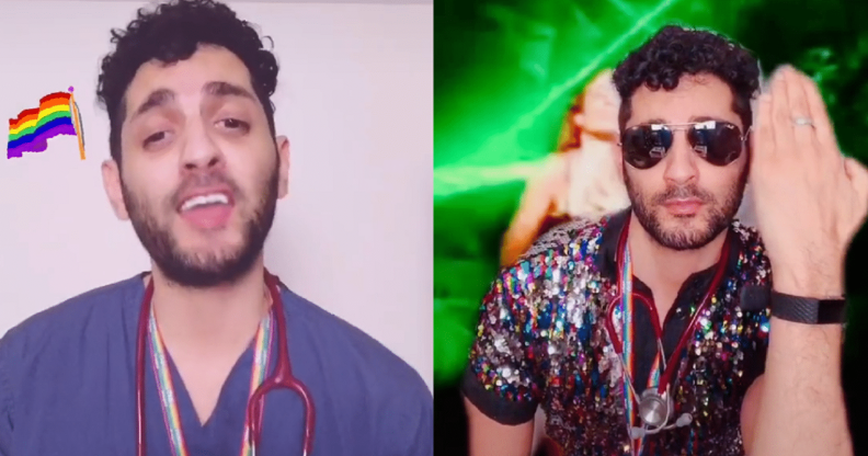 Dr Mark Perera, who works as an NHS doctor in east London, has taken to TikTok as @DoctorGayUK