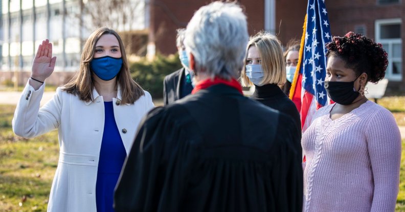 Sarah McBride sworn in as America's first transgender state senator