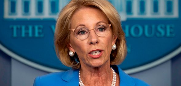 US Secretary of Education Betsy Devos