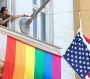 US embassy pride flag