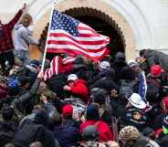 Rioters clash with police at the Capitol riots