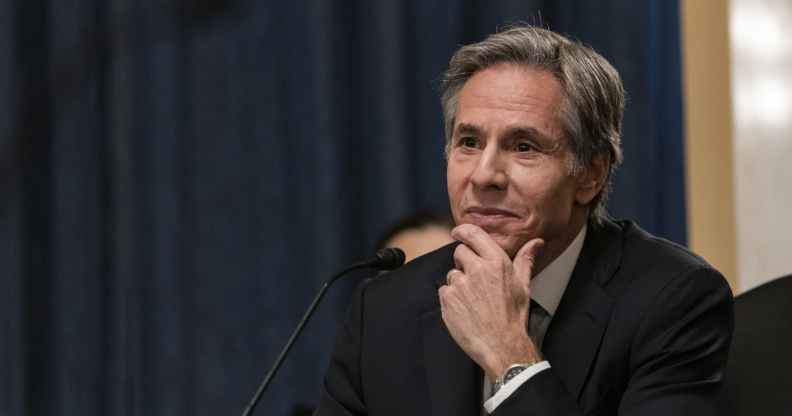 Biden administration secretary of state Antony Blinken at his confirmation hearing