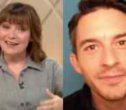 Lorraine Kelly and Jonathan Bailey