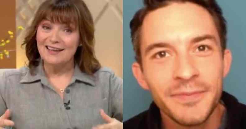 Lorraine Kelly and Jonathan Bailey