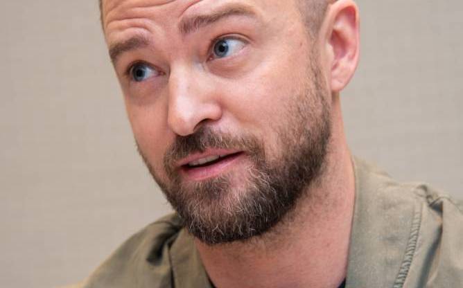 Justin Timberlake at a press conference