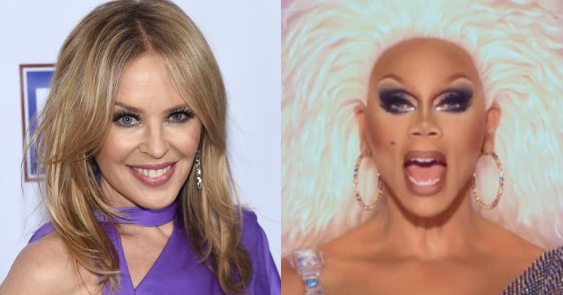 Kylie Minogue and RuPaul