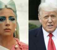 Lady Gaga and Donald Trump