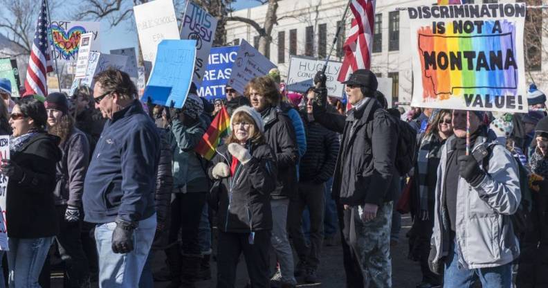 Montana discrimination women's march