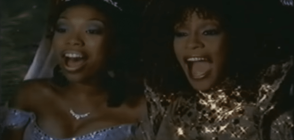 Brandy and Whitney Houston star in the 1997 remake of Cinderella. (YouTube)