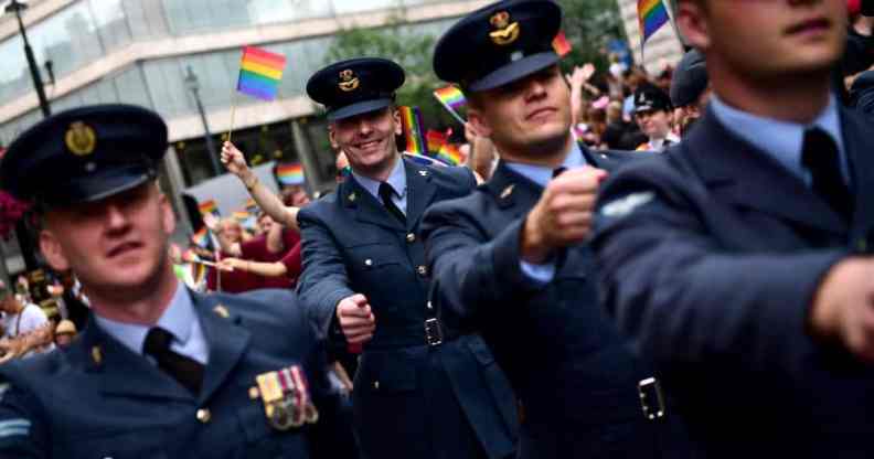 military personnel LGBT pride