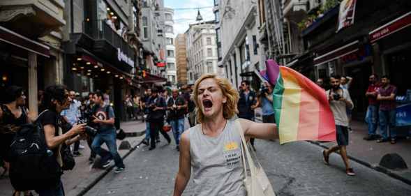 Turkey LGBT rights pride protest