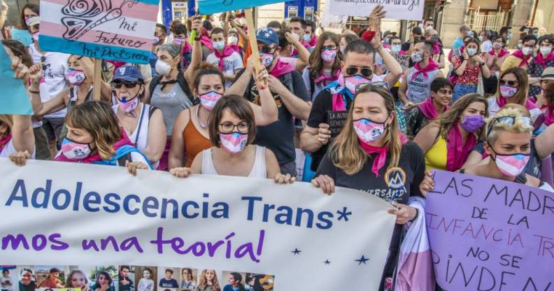 Spanish protests trans rights in spain