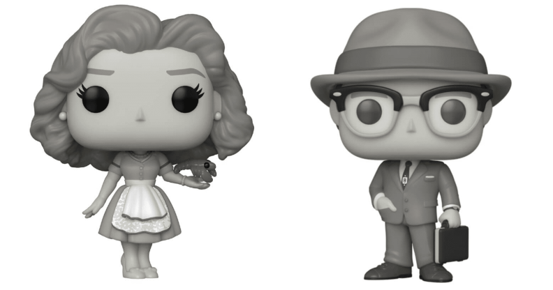 The WandaVision figures are from Funko Pop! Vinyl. (Funko/Zavvi)