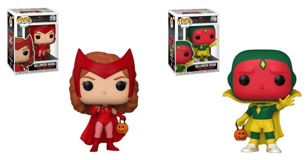 The Wanda and Vision Halloween figures. (Funko/Zavvi)