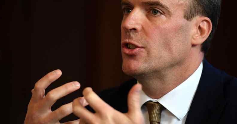 Foreign secretary Dominic Raab