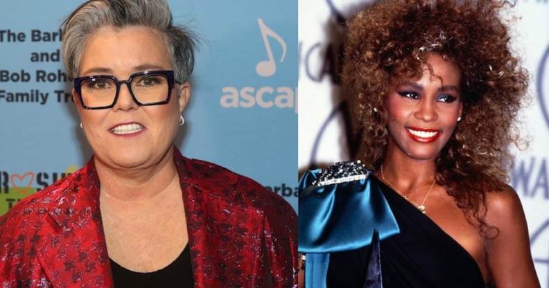 Rosie O'Donnell and Whitney Houston