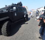 Ghana police tank