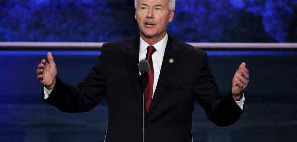 Republican Arkansas governor Asa Hutchinson