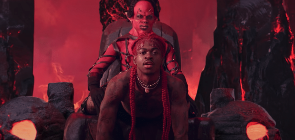 Lil Nas X gives Satan a lap dance